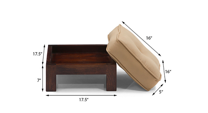 Tribal Coffee Table Set (Walnut Beige)